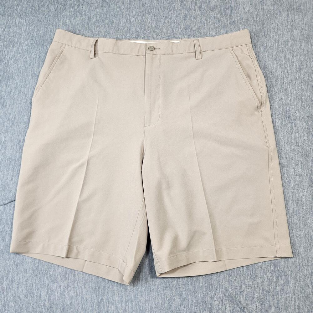 FootJoy Shorts Mens 40 Beige Performance Golf Stretch Chino 10" Inseam Casual